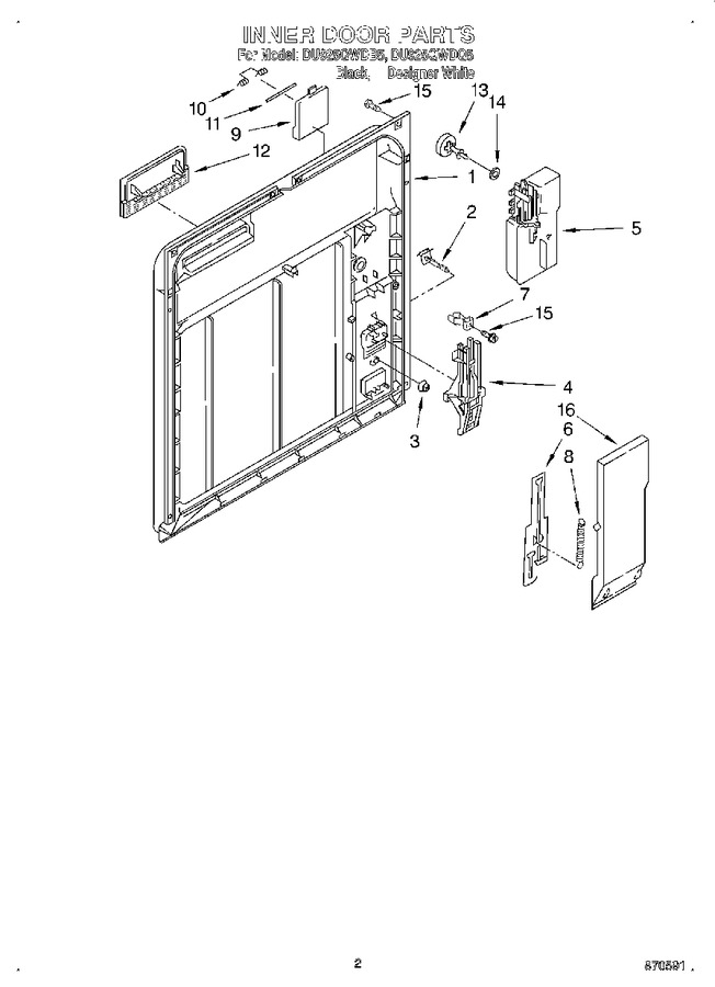 Diagram for DU925QWDB5