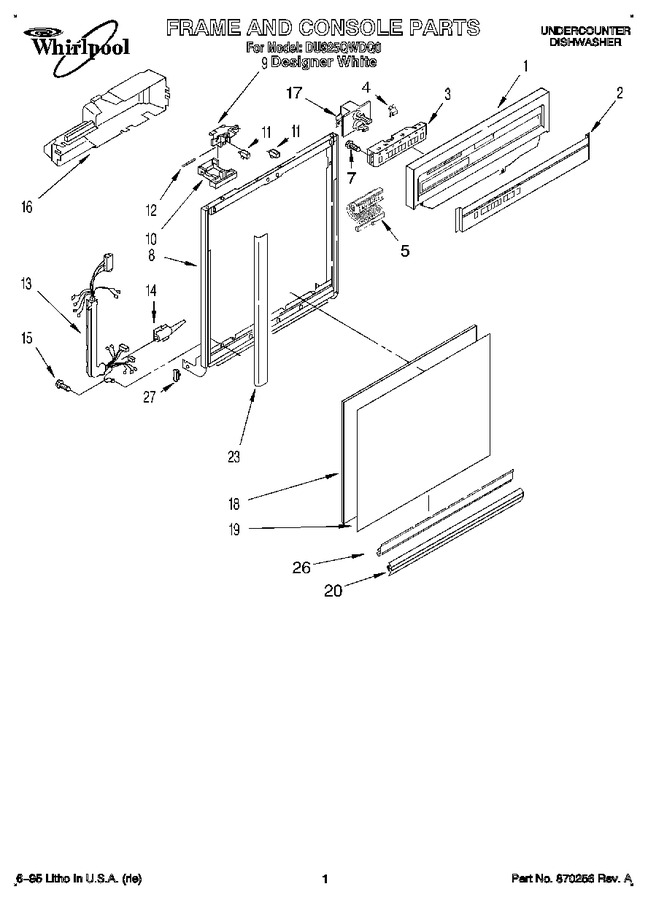 Diagram for DU925QWDQ0