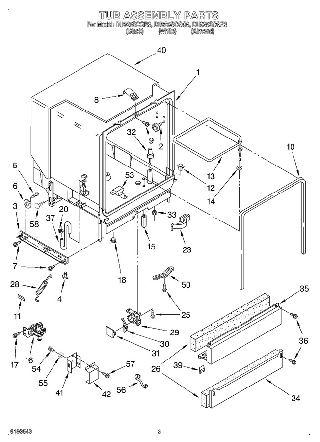 Diagram for DU925SCGB3