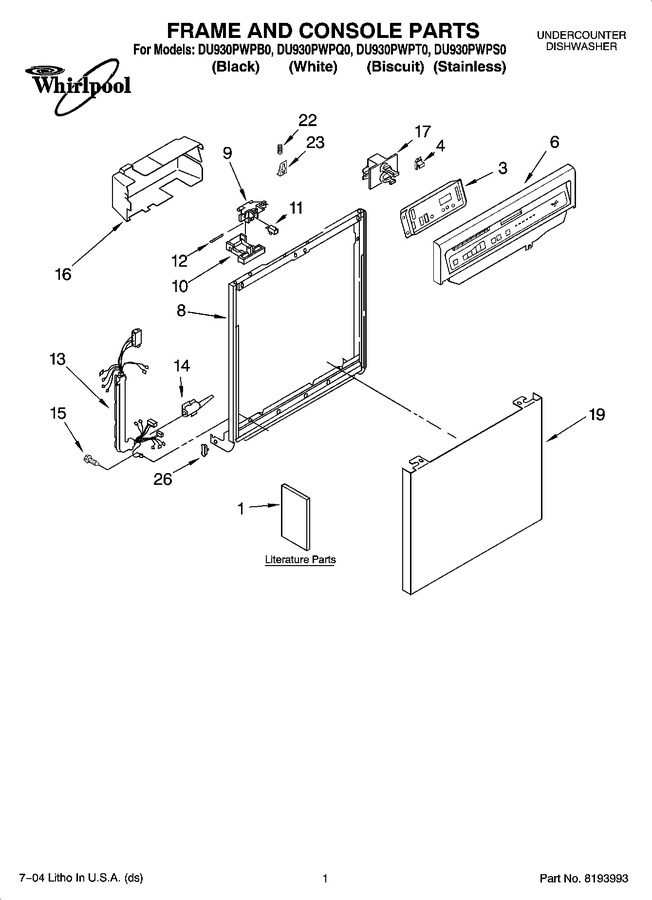 Diagram for DU930PWPB0