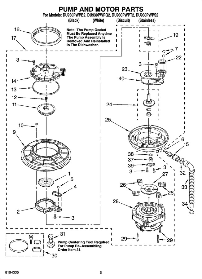 Diagram for DU930PWPS2