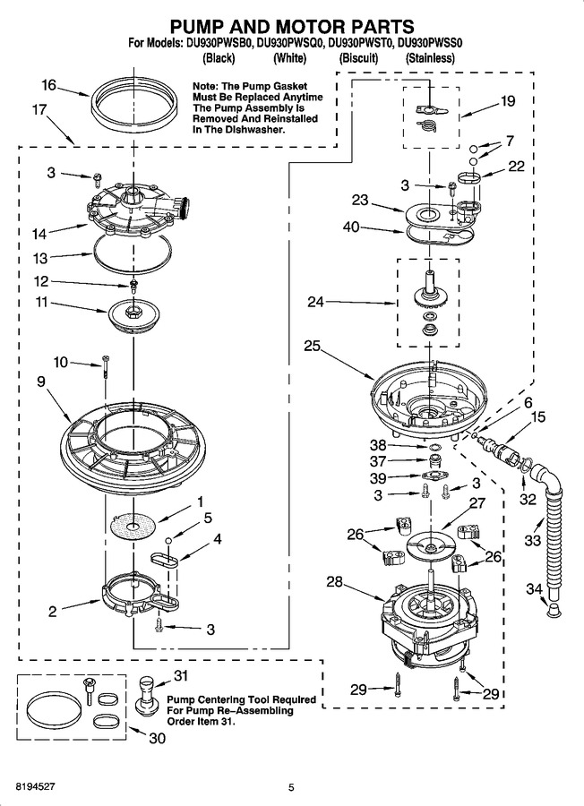 Diagram for DU930PWSB0