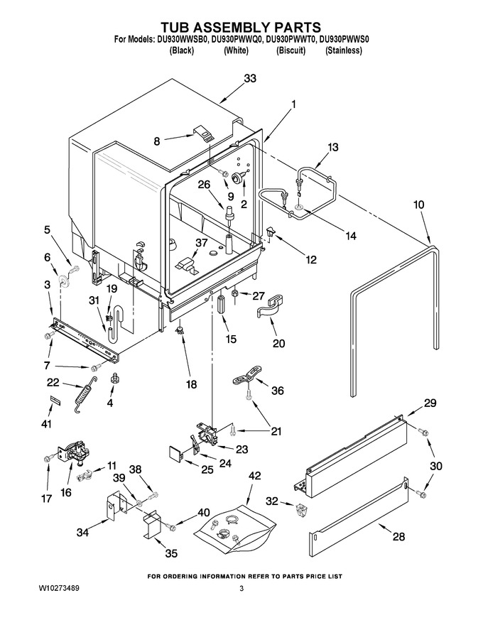 Diagram for DU930PWWQ0