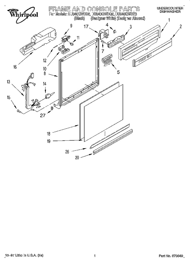Diagram for DU940QWDB6