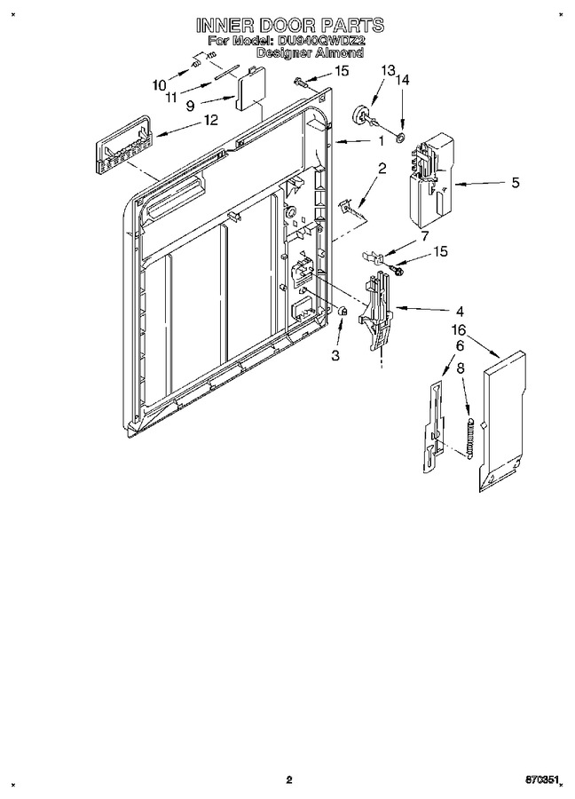 Diagram for DU940QWDZ2
