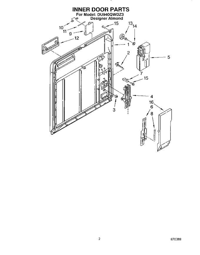 Diagram for DU940QWDZ3