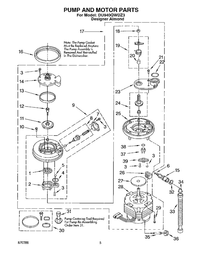 Diagram for DU940QWDZ3