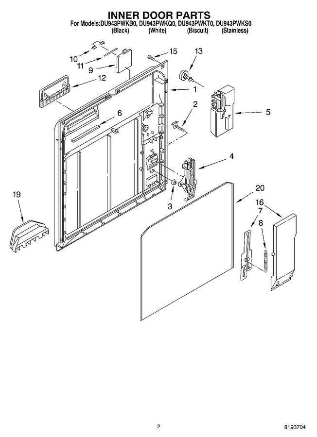 Diagram for DU943PWKT0