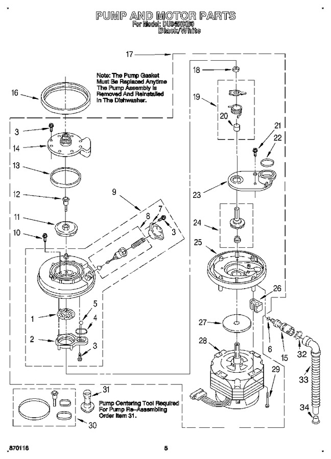 Diagram for DU9450XB0