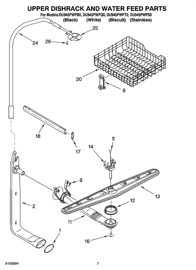 Diagram for DU945PWPB0