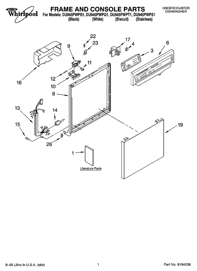 Diagram for DU945PWPQ1
