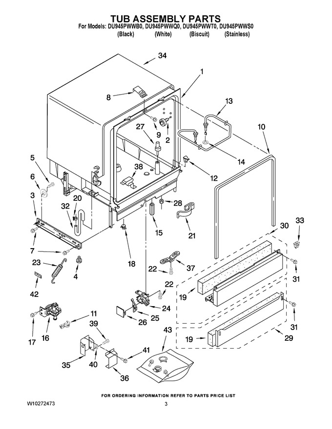 Diagram for DU945PWWS0