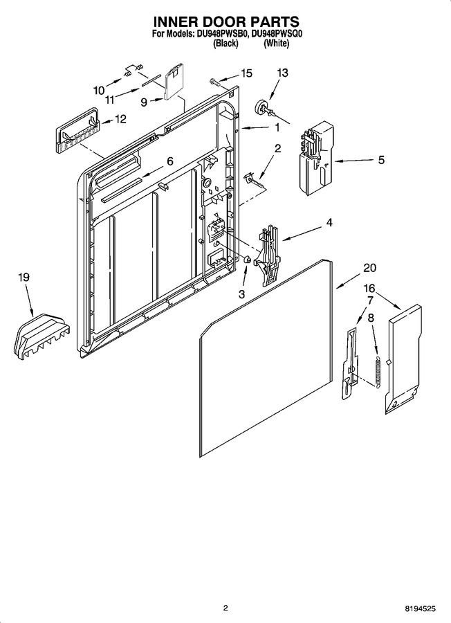 Diagram for DU948PWSB0