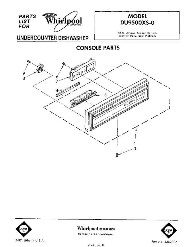 Diagram for DU9500XS0