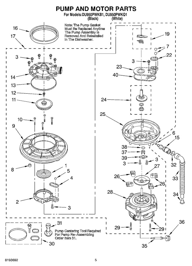 Diagram for DU950PWKB1