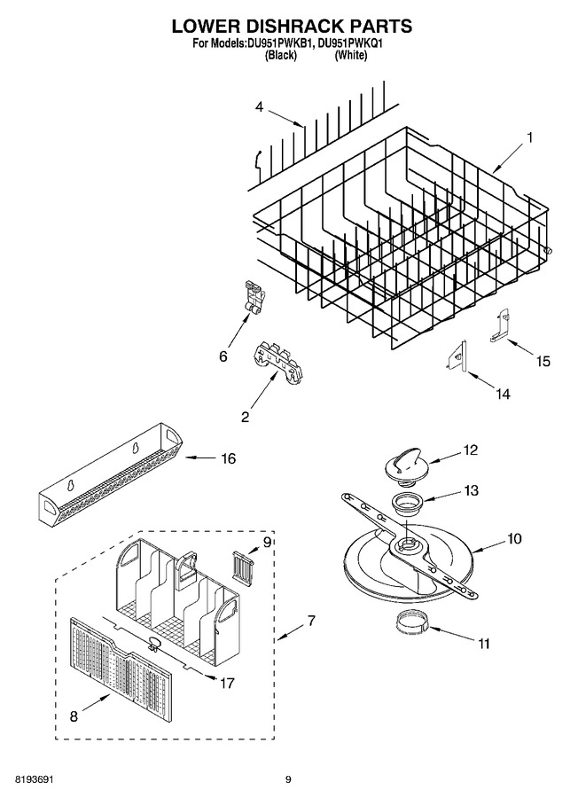 Diagram for DU951PWKB1