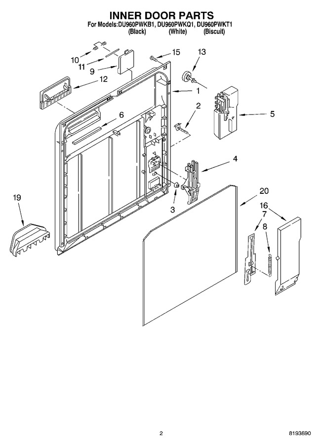 Diagram for DU960PWKT1