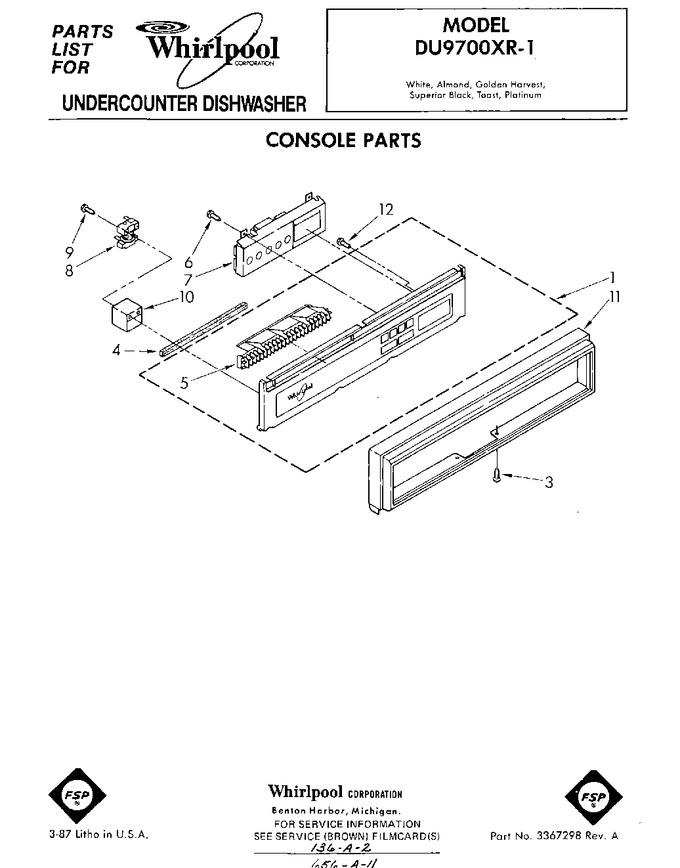 Diagram for DU9700XR1