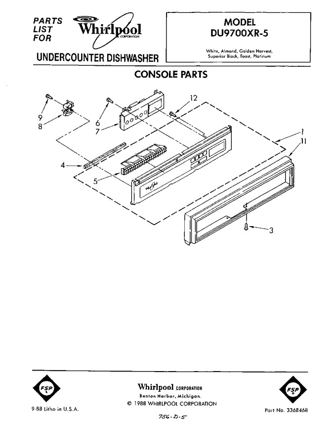 Diagram for DU9700XR5