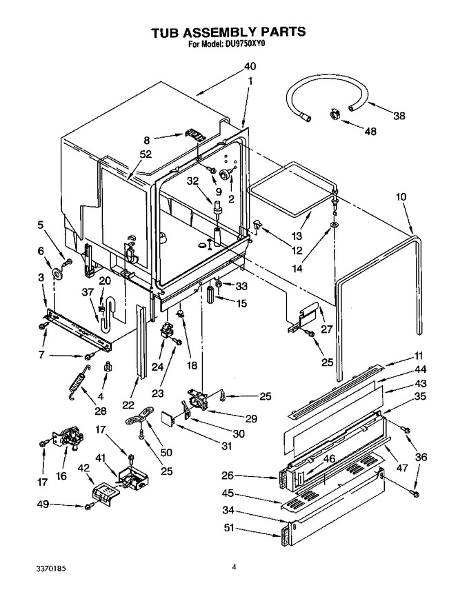 Diagram for DU9750XY0