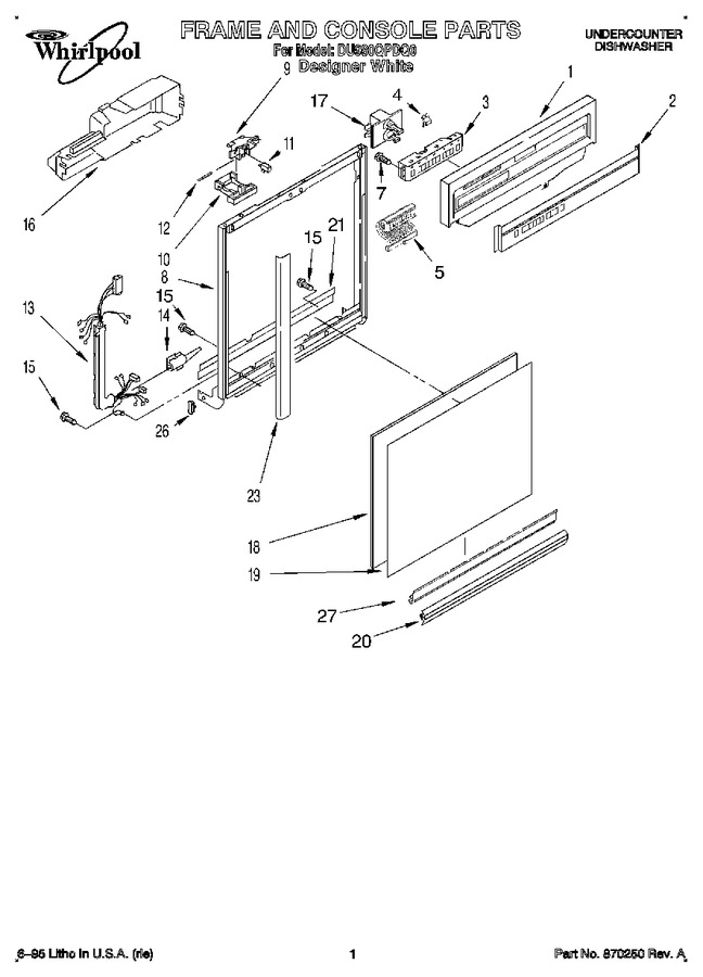 Diagram for DU980QPDQ0