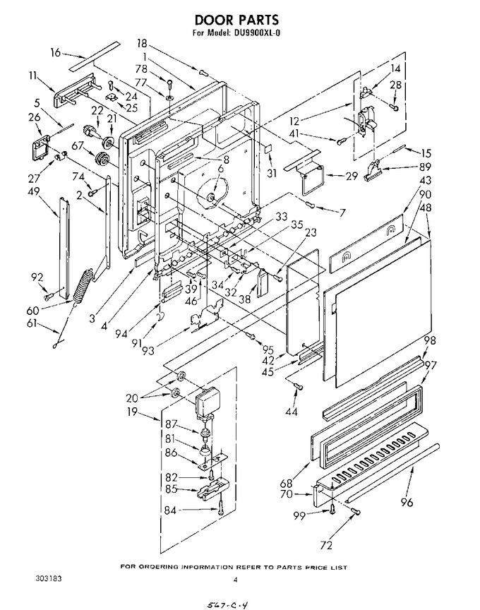 Diagram for DU9900XL0
