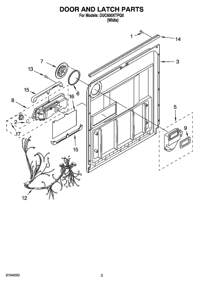 Diagram for DUC600XTPQ0