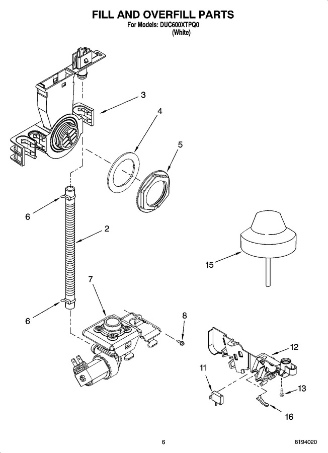 Diagram for DUC600XTPQ0