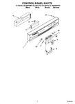 Diagram for 02 - Control Panel Parts