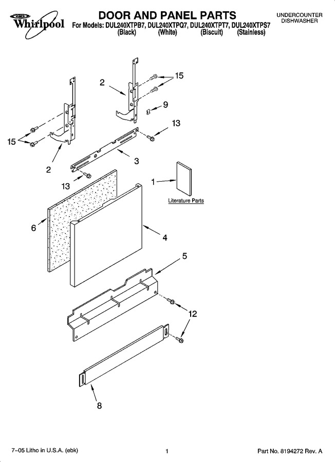 Diagram for DUL240XTPT7
