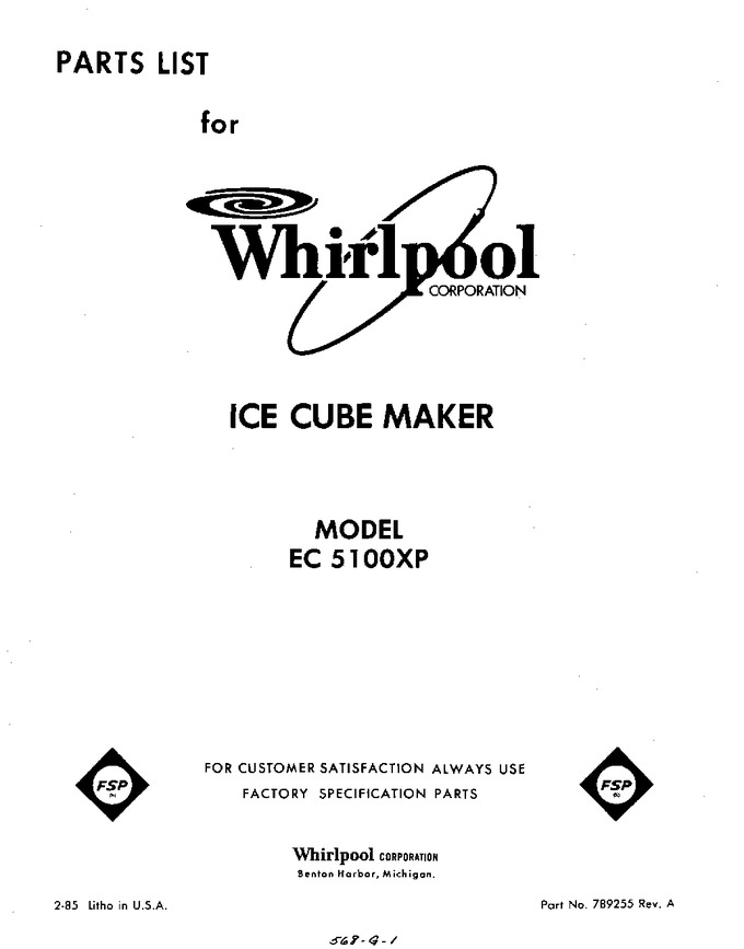 Diagram for EC5100XP