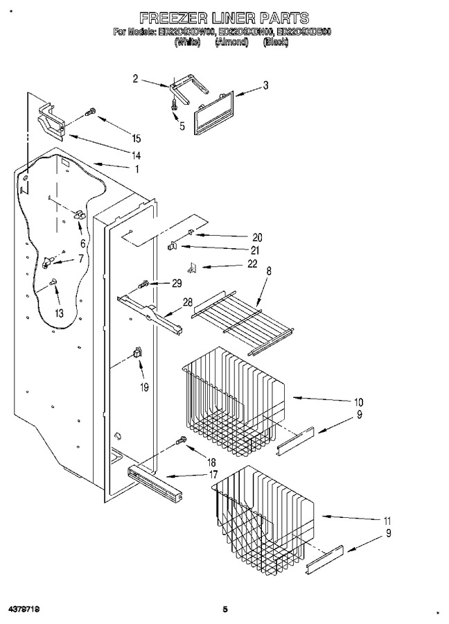 Diagram for ED22DSXDW00