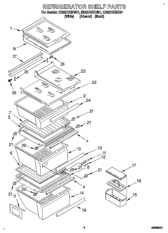 Diagram for ED22DSXDW01