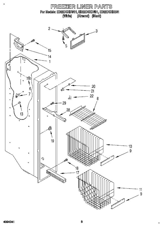 Diagram for ED22DSXDW01