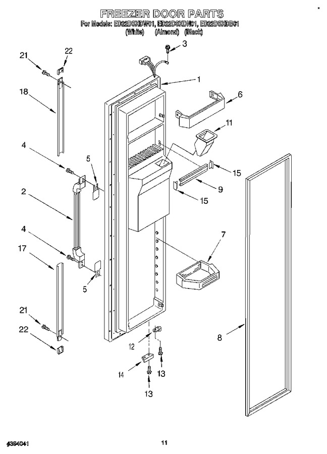 Diagram for ED22DSXDW01