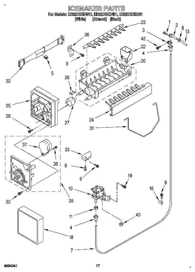 Diagram for ED22DSXDW01