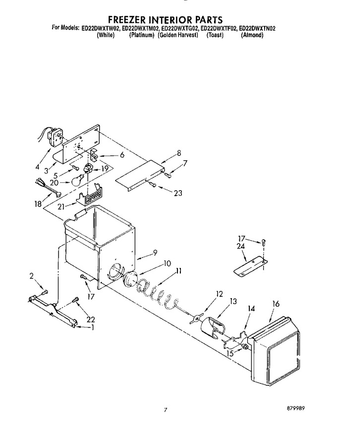Diagram for ED22DWXTW02