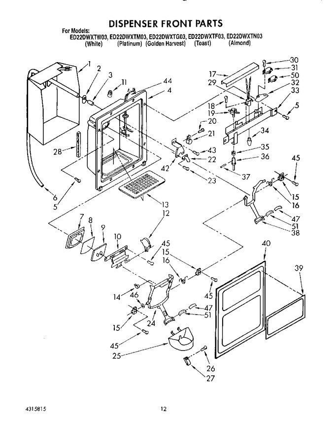 Diagram for ED22DWXTW03