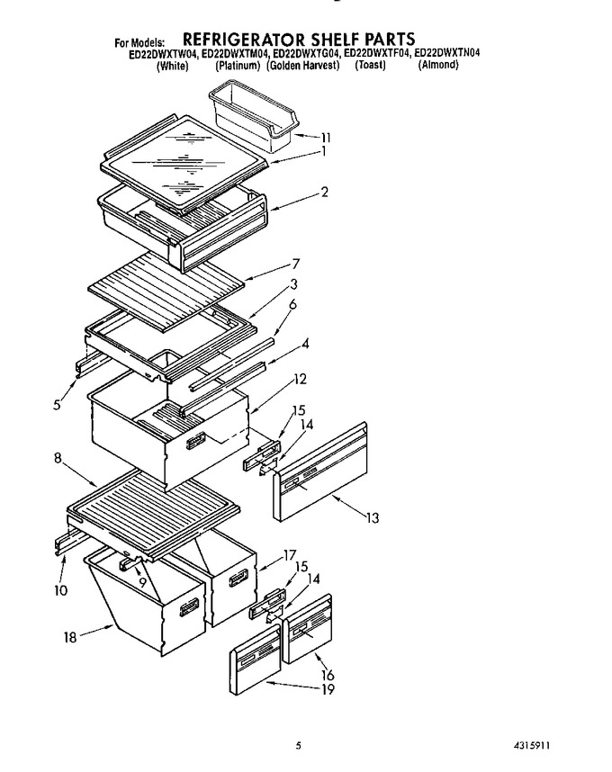 Diagram for ED22DWXTF04