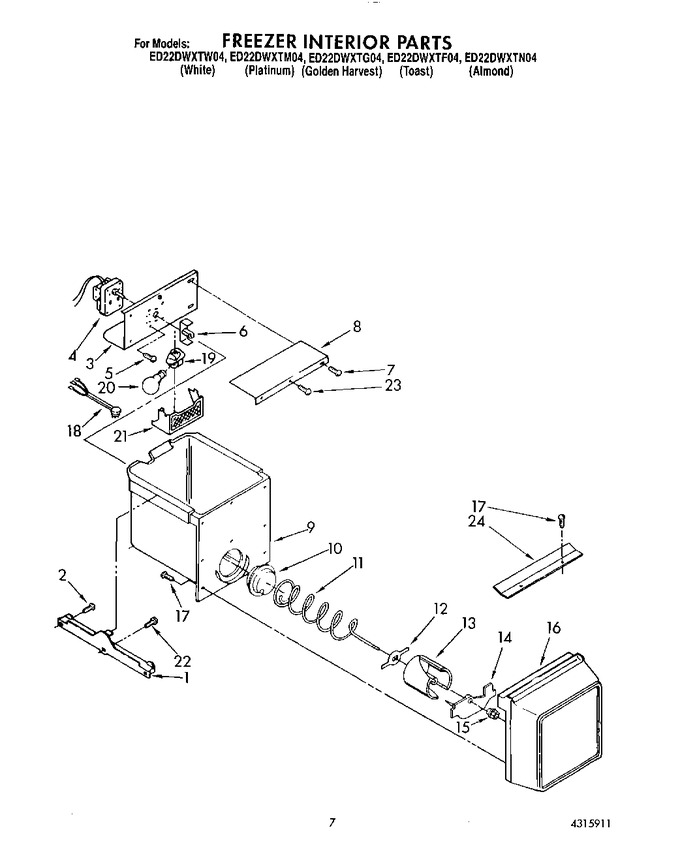 Diagram for ED22DWXTF04