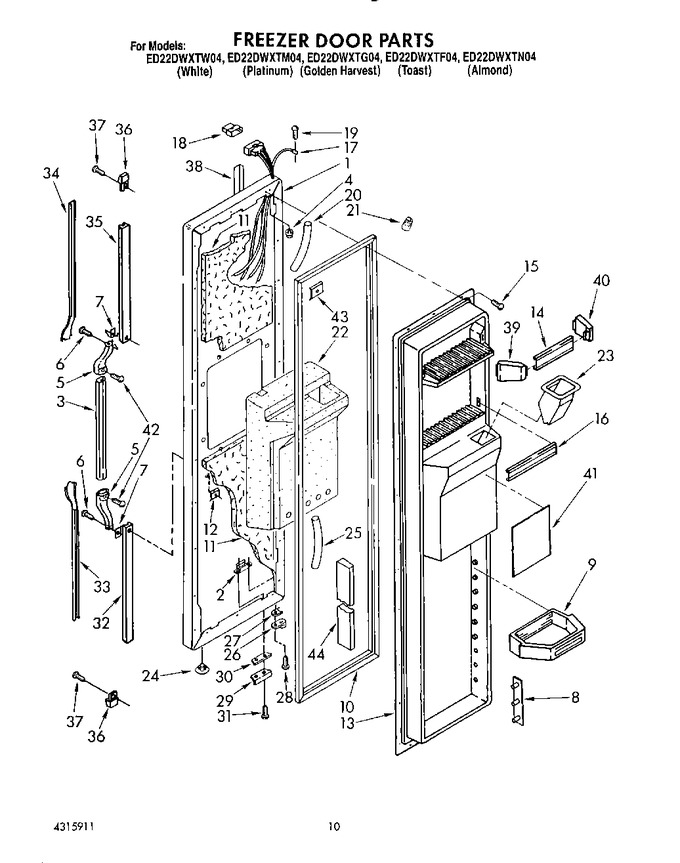 Diagram for ED22DWXTF04