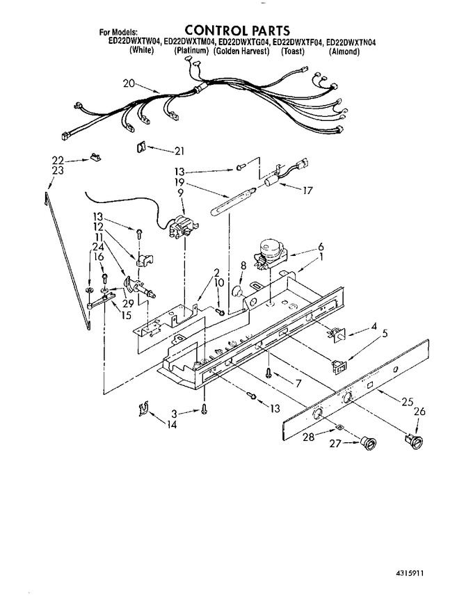 Diagram for ED22DWXTF04