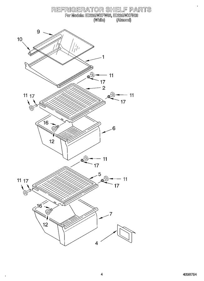 Diagram for ED22GWXFW03
