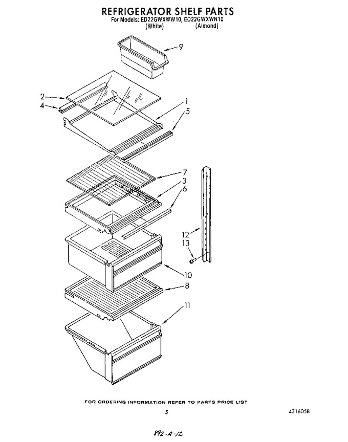 Diagram for ED22GWXWW10