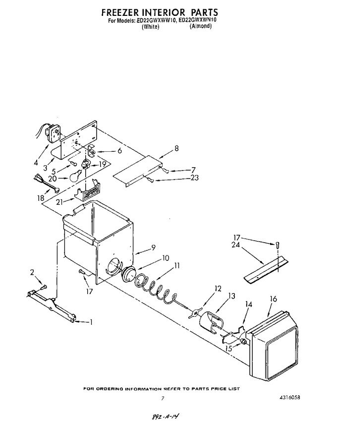 Diagram for ED22GWXWW10