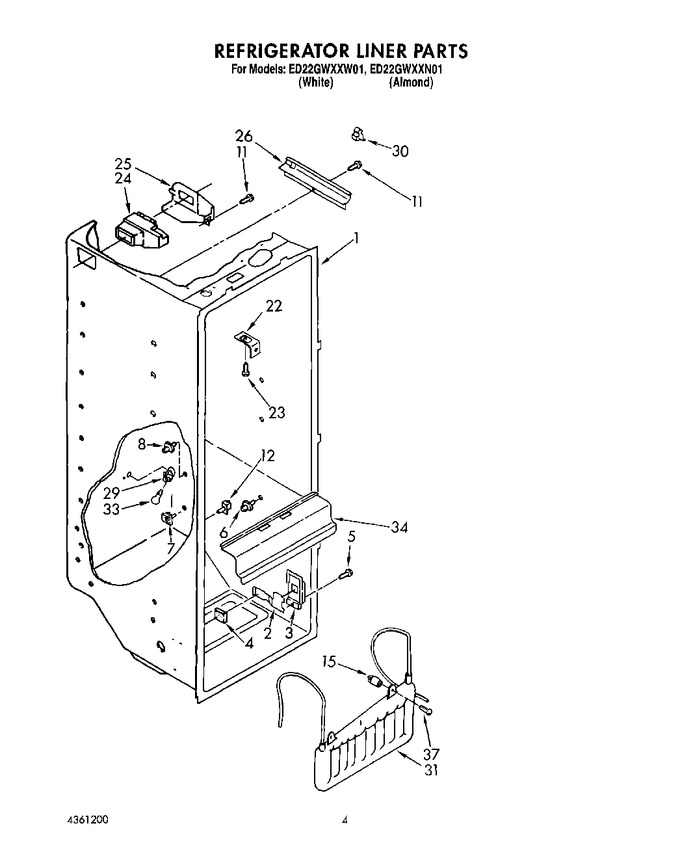 Diagram for ED22GWXXW01