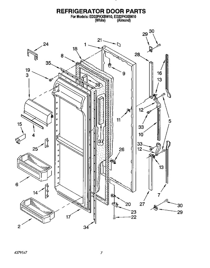 Diagram for ED22PKXBW10