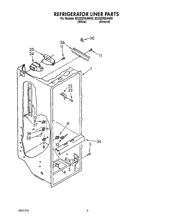 Diagram for ED22ZRXAN00