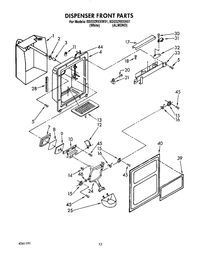 Diagram for ED22ZRXXW01