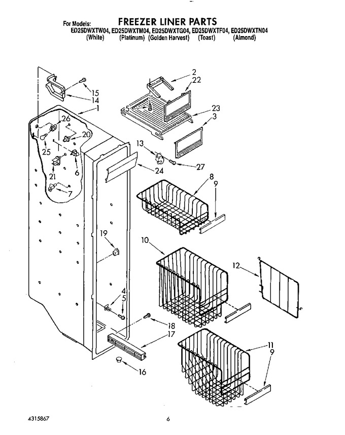 Diagram for ED25DWXTW04